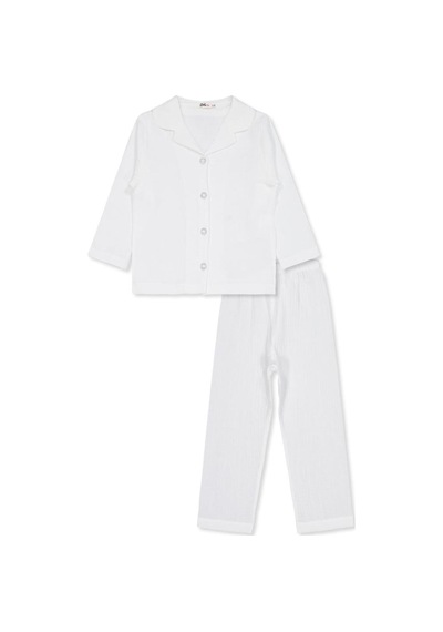 Civil Girls Düz 2-5 Yaş Pijama Takımı Ekru