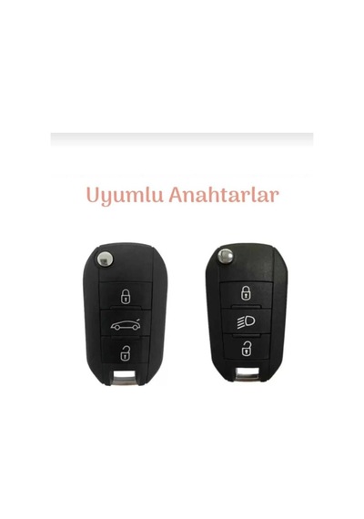 Gma Keys Peugeot 301 308 208 508 2008 3008 Citroen C3 C4 Opel Combo Bagaj Petek Desenli Anahtar Kılıfı