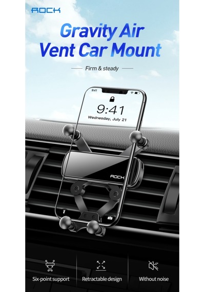 Gravity Air Vent Araç Tutucu Siyah Diğer