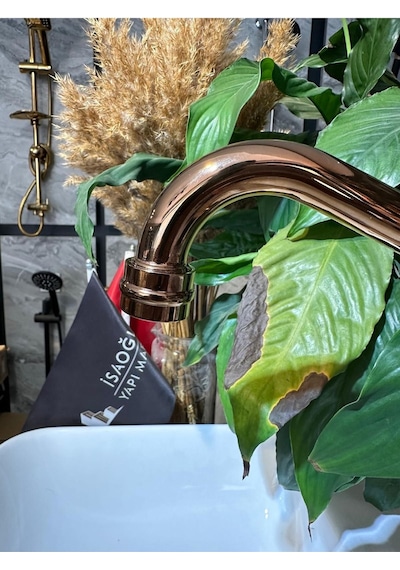 İsaoğlu Yapı Bronz Mutfak Bataryası Vintage Tasarım Evye Armatür Bakır Zen Design Bakır