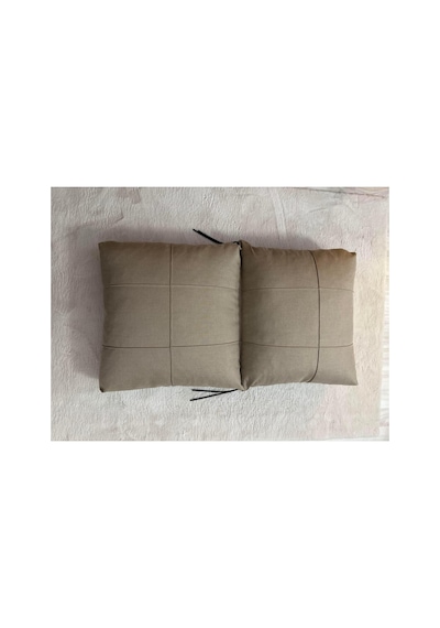 Outdoor Kumaş,bahçe Minderi,balkon Minderi,koruyucu Kılıf , 2-1-1 Takıma Uygun 4 Adet Pofuduk Model ,minder Kılıfı Cappuccino