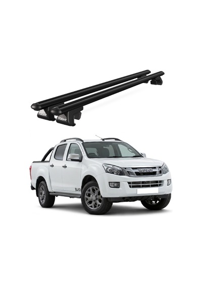 Venüs Isuzu D-max 2012-2019 Uyumlu Siyah Ara Atkı Port Bagaj Tavan Barı