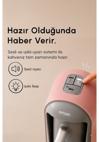 Emsan Kumda Türk Kahve Makinesi Pearly Pink