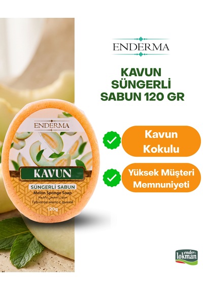 Kavun Süngerli Sabun 120gr Tropikal Meyve Kavun Süngerli Sabun 120gr Tropikal Meyve