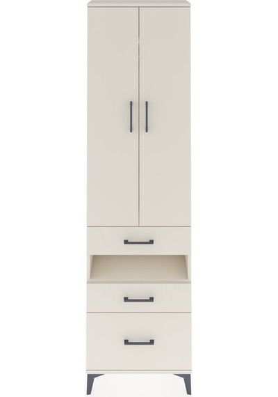 Arges Dolap 3 Raflı 3 Çekmeceli Tek Askılı 60x30x221 Aytaşı-aytaşı Aytası