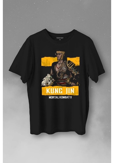 Mortal Kombat X Kung Jin Baskılı Tişört Unisex T-shirt 001