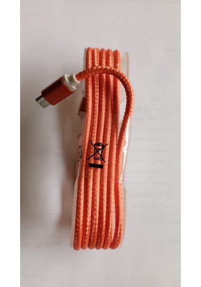 Micro Usb Örgülü Hızlı Şarj Ve Veri Kablosu - Kırılmaya Dayanıklı 1.2 Metre Pembe