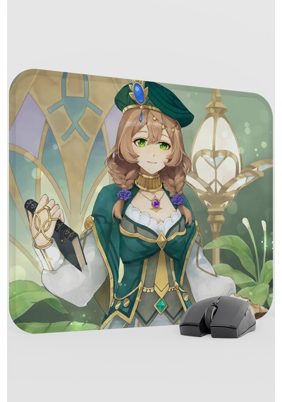 Lisa Genshin Impact Anime Oyuncu V5 - 48x40 Xl Gaming Mouse Pad Fare Altlığı