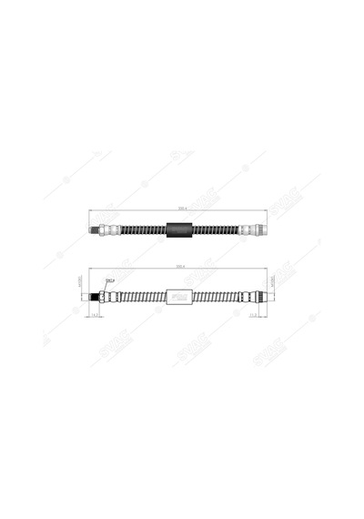 SVAC 600160 Arka Fren Hortumu Master I 00-04 Master II 04-09 Movano 98-