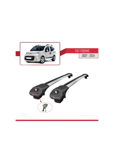 Fiat Fiorino 2007 Ve Sonrası İle Uyumlu Ace-1 Ara Atkı Tavan Barı Gri