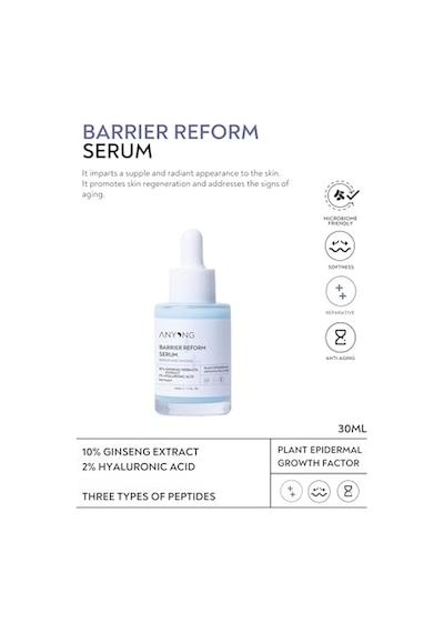 Bariyer Onarıcı, Kırışıklık Ve Yaşlanma Karşıtı Serum Hyalüronik Asit & Peptit & Seramid & Ginseng
