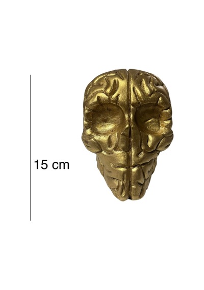 Beyin Figürlü Dekoratif Biblo Modern Tasarım Masa Üstü Obje 15 Cm