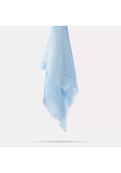 Flamlı Pamuklu Eşarp 96x96 Cm. Mavi Mavi