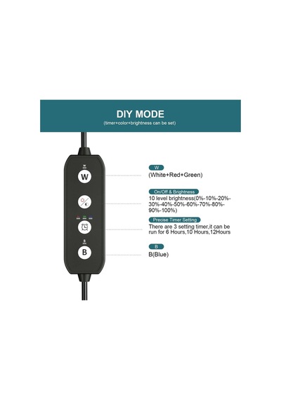 Zamanlayıcılı Led Akvaryum Işığı, Balık Tankı İçin Dalgıç Akvaryum Işıkları, Otomatik Açma/kapama İle Ba