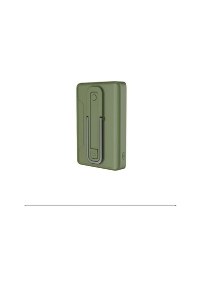 Bix 10000mah Bxpb105-gre 22.5w-15w Type-c Micro Usb Kablosuz Led Göstergeli Yeşil Powerbank Siyah