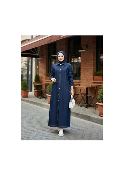 Hb Harma Time Butik Kadın Düğmeli Cepli Kar Yıkamalı Denim Lacivert Kot Kap Lacivert Lacivert Hb Harma Time Butik Kadın Düğmeli Cepli Kar Yıkamalı Denim Lacivert Kot Kap Lacivert Lacivert