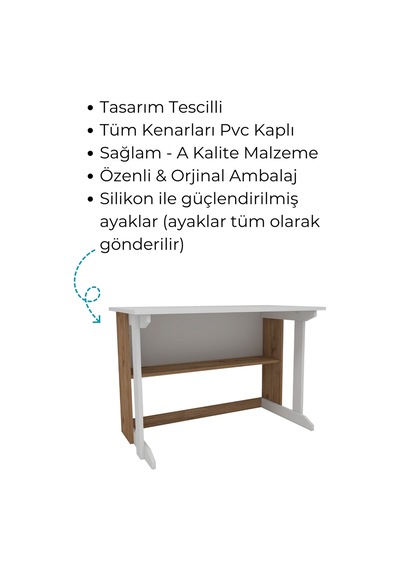 Enda Home Pillar Kütüphaneli Geniş Çalışma Masası 100x56 Cm Çam - Beyaz Enda Home Pillar Kütüphaneli Geniş Çalışma Masası 100x56 Cm Çam - Beyaz