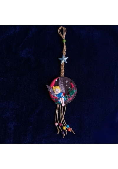 Melek Figürlü Dekoratif Ay Süsü O283 8 Cm