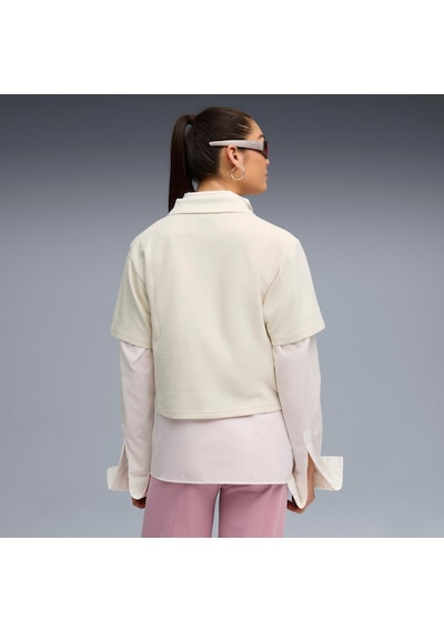 Puma Class Relaxed Polo Tee Kadın Yetişkin Polo T-shirt Krem