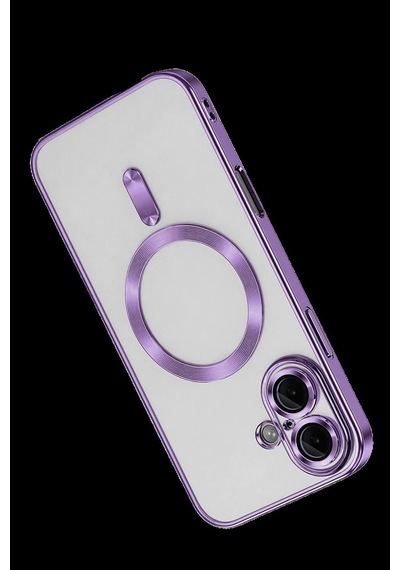 Apple İphone 16 Kılıf Kross Magneticsafe Kapak - Mor Çok Renkli