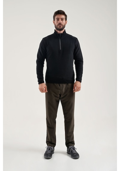 Exuma Yarım Fermuarlı Erkek Polar Üst 2412001 Black