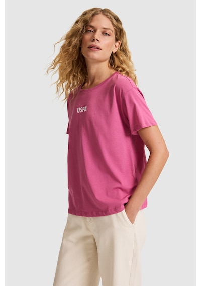 U.s. Polo Assn. Kadın Fuşya Tişört 50323530-vr023 Fusya