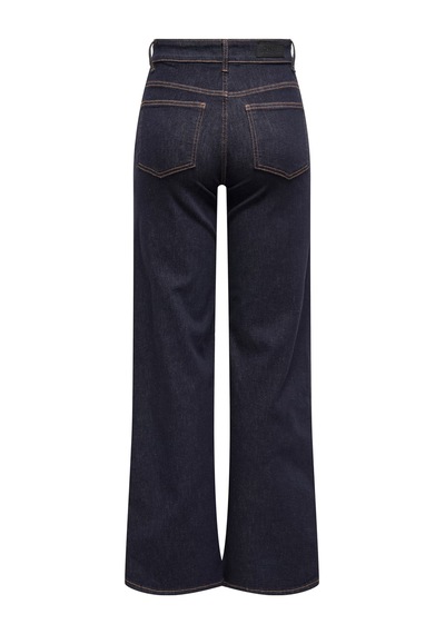 Only Onlmadison Yüksek Bel Geniş Paça Jeans Kadın Kot Pantolon 15352206 Koyu Lacıvert Koyu Lacivert