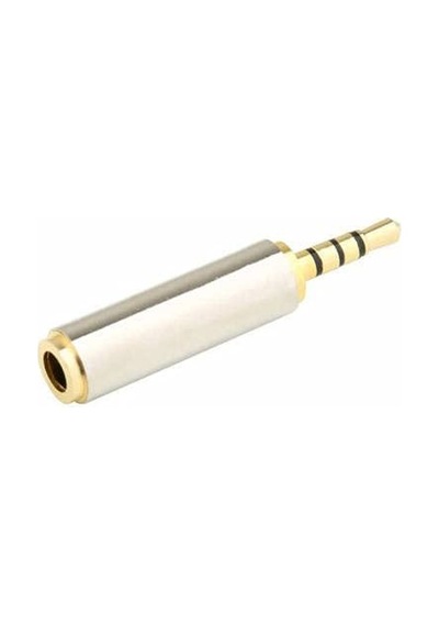 Erkek 3.5mm Dişi 4 Boğum 3 Çizgi Kulaklıklı Mikrofon Çevieici