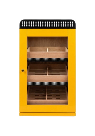 Cohiba Sarı Nokta Desenli Sedir Humidor Puro Kutusu Tr9822