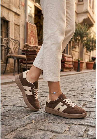 Mcdark Kadın Kahve Süet Sneaker Ayakkabı