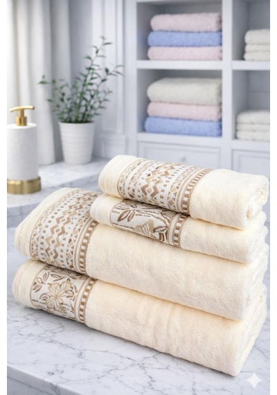 Özdilek But Dream Best Set Hamam Takımı Krem-krem Bej Çok Renkli