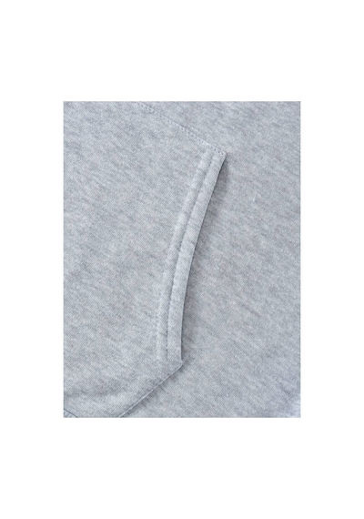 Medinenur Noel Baskılı Kapüşonlu Sweatshirt Gri
