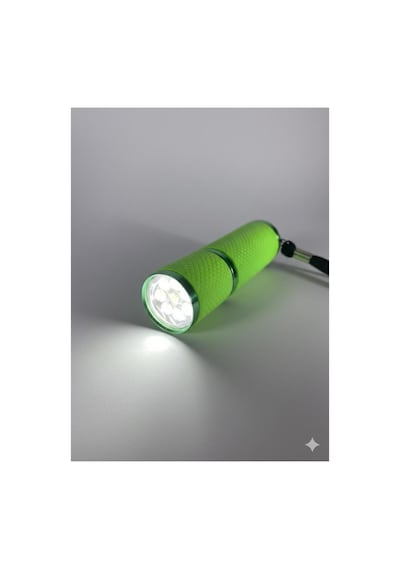 Mini Led El Feneri Anahtarlık Taşınabilir, Güçlü Işık, Kamp & Acil Durum Feneri Yeşil