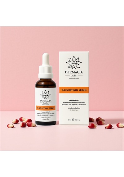 Dermacia Labs Kırışıklık ve Yaşlanma Karşıtı 0.5% Retinol Serum 30 ML