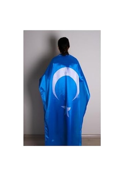 Bayrak Doğu Türkistan Milli Gönder Bayrağı Raşel Dijital Baskı 100x150 Diğer