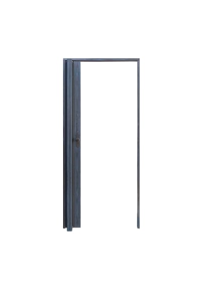 Faran Dekorasyon 87 x 215 Antrasit Renk Camlı Pvc Akordiyon Kapı - FRNAKMODEL-0-42