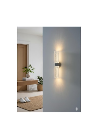 Bubbleflux Trio Large 51 Cm Modern Tasarım Led Aplik - Duvar Lambası - Antrasit Gri - Elektrikli - Günışığı Antrasit Elektrikli