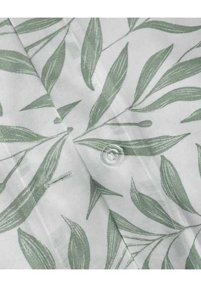 English Home Leaf Dream Kolay Ütülenir Tek Kişilik Çarşaflı Nevresim Takımı 160x220 Cm Yeşil Yeşil