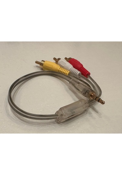 Stereo Erkek 3 Rca Kablo 30 Cm Aux 3 Rca Kablo
