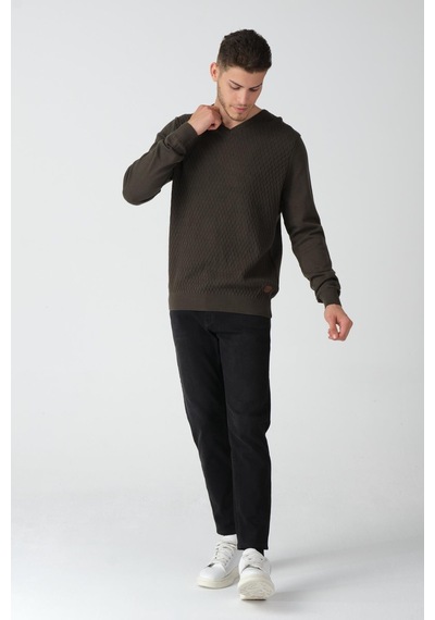 Alexander Gardi Alexandergardı V Yaka Regular Fit Kazak E20-512400 001