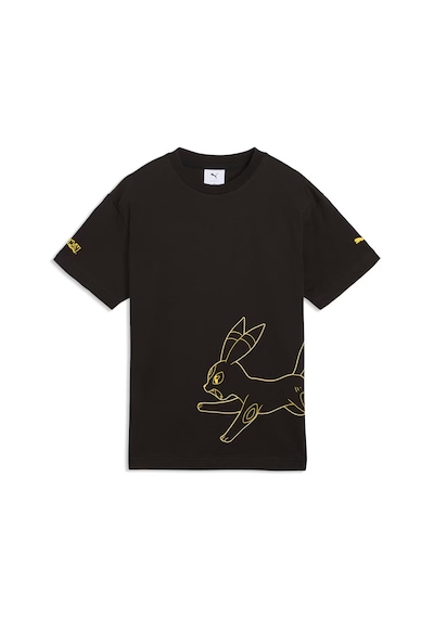Puma X Pokemon Genç Geniş Kesim Grafik Detaylı Tişört 634944 01 Siyah