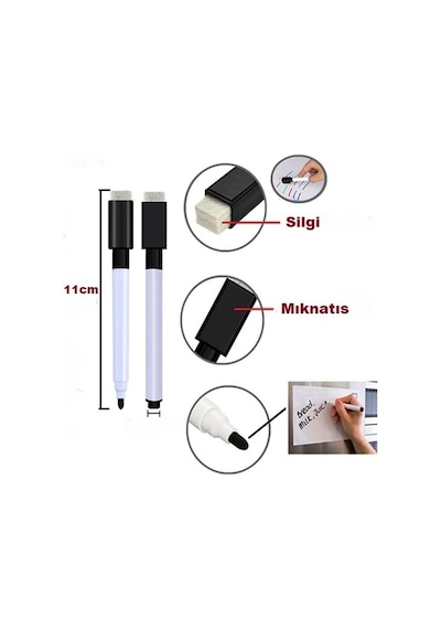 2 Adet Haftalık Menü Planlayıcı Magnet Mıknatıslı Yazı Tahtası Pa