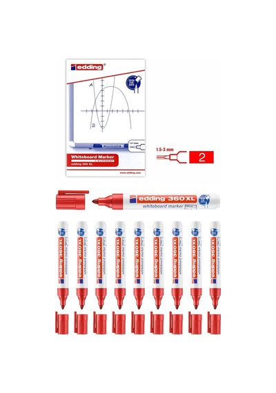 Tahta Kalemi Whiteboard Marker 10lu Kırmızı