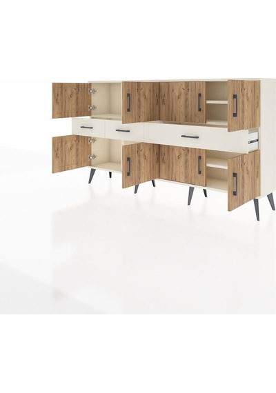 Arges Konsol 5 Raflı 3 Çekmeceli 8 Kapaklı 176x30x99 Aytaşı-çam/aytaşı Atlas Çam/aytası - Aytası Arges Konsol 5 Raflı 3 Çekmeceli 8 Kapaklı 176x30x99 Aytaşı-çam/aytaşı Atlas Çam/aytası - Aytası
