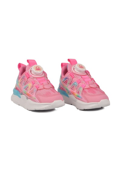 United Colors Of Benetton Pembe Misina Bağcıklı Kız Çocuk Spor Ayakkabı Bnı-10256 P