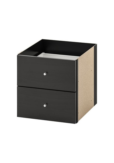 Ikea Kallax Çekmeceli Ek Ünite, Venge, 33x33 Cm Çok Renkli