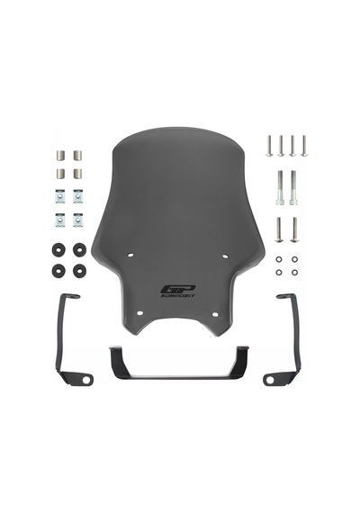 GP Kompozit CF Moto 250 NK 2023-2024 Uyumlu Ön Cam Füme 49 cm