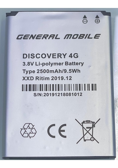 General Mobil Discovery One 4G Gm4 Gm5 Batarya Pil