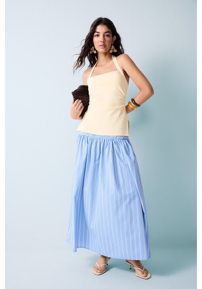 Defacto Slım Fıt Halter Yaka Kum Beji Atlet I2209ax26aubg807 Bej-bg807