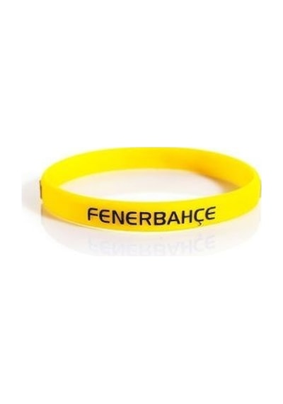 Fenerbahçe Lisanslı Sarı Silikon Bileklik Kişiye Özel Kutulu 001